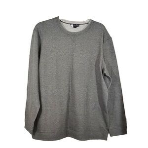 Island Sand Mens XL Reversible Sweatshirt Gray Crew Neck Long Sleeve